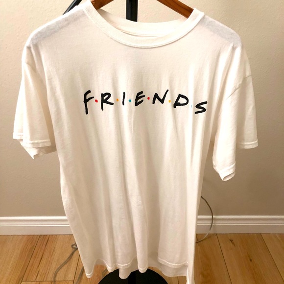FRIENDS Other - FRIENDS Mens T-Shirt. White with shoe logo. Size large, 100% cotton